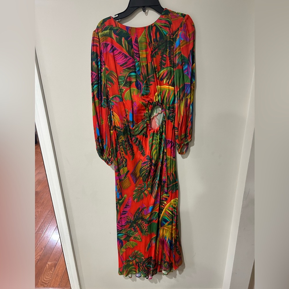 FARM Rio Tropical Print Maxi Dress - Red, Green, Pink